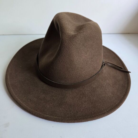 Dorfman Pacific Hat 100% Wool Brown Fedora Hat, Size M, Made in USA, Excellent - Picture 3 of 8